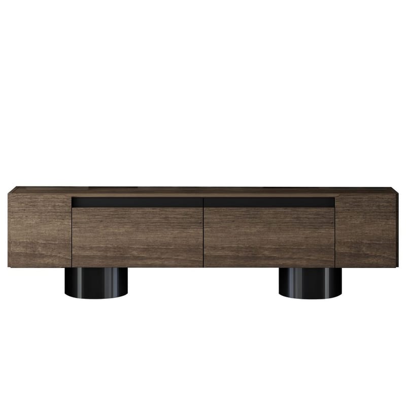 Kumail TV-benk 180 cm - Brun/Svart - Møbler - TV- & Mediamøbler - TV benk & mediabenk