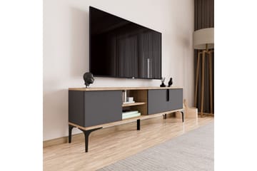 Kunar TV-benk 180 cm - Antrasitt - Møbler - TV- & Mediamøbler - TV benk & mediabenk