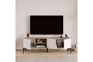 Kunar TV-benk 180 cm - Hvit - Møbler - TV- & Mediamøbler - TV benk & mediabenk