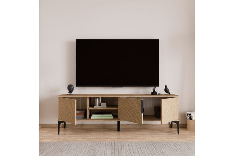 Kunar TV-benk 180 cm - Natur - Møbler - TV- & Mediamøbler - TV benk & mediabenk