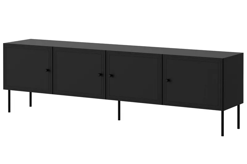 Laholm TV-benk 201 cm, Svart