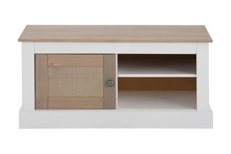 Lanseria TV-benk 95 cm - Hvit / Grå - Møbler - TV- & Mediamøbler - TV benk & mediabenk