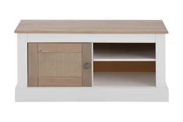 Lanseria TV-benk 95 cm - Hvit / Grå - Møbler - TV- & Mediamøbler - TV benk & mediabenk