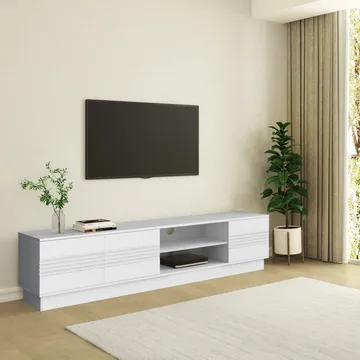 Lav skjenk Loft24 Toro Hvit - Hvit - Møbler - TV- & Mediamøbler - TV benk & mediabenk