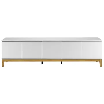 Lav skjenk Loft24 Pelle Hvit/Wotan-eik - Hvit / Wotan-eik - Møbler - TV- & Mediamøbler - TV benk & mediabenk