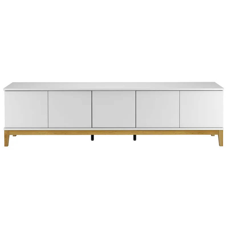 Lav skjenk Loft24 Pelle Hvit/Wotan-eik - Hvit / Wotan-eik - Møbler - TV- & Mediamøbler - TV benk & mediabenk