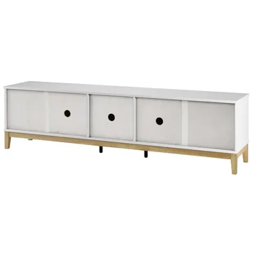 Lav skjenk Loft24 Pelle Hvit/Wotan-eik - Hvit / Wotan-eik - Møbler - TV- & Mediamøbler - TV benk & mediabenk