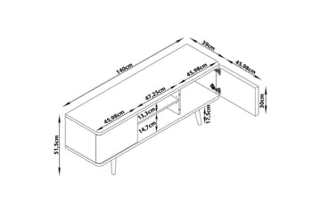Lavbord Alandra - Møbler - TV- & Mediamøbler - TV benk & mediabenk