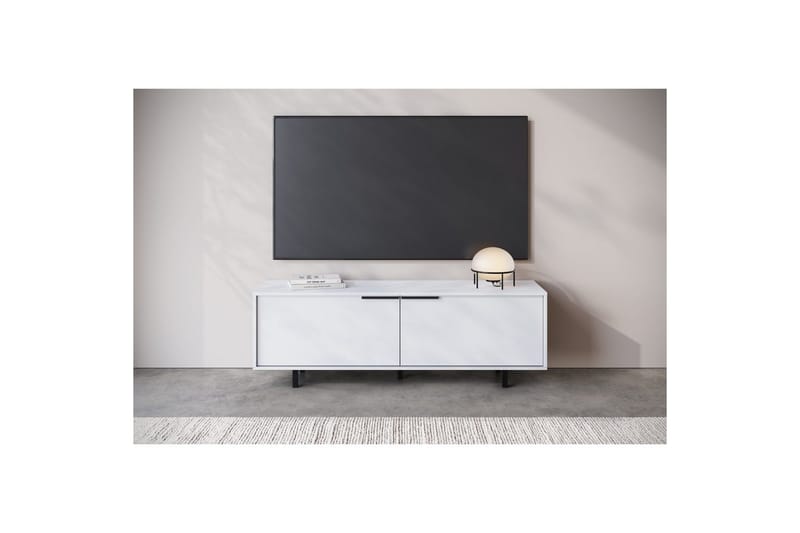 Lavbord Alberto 150x38x50 cm, Hvit - 150x38x50 cm, Hvit - Møbler - TV- & Mediamøbler - TV benk & mediabenk
