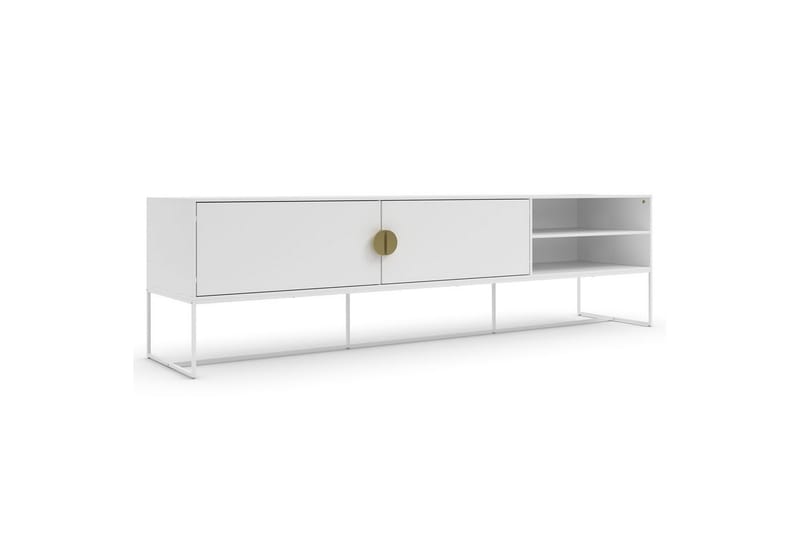 Lavbord Asia Hvit - Hvit - Møbler - TV- & Mediamøbler - TV benk & mediabenk