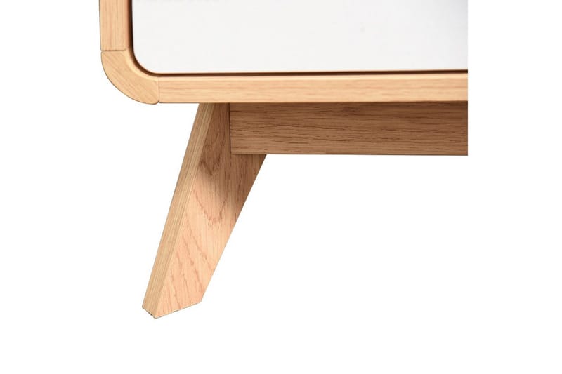 Lavbord Cassie 100x51x40 cm, Eik/Hvit - 100x51x40 cm, Eik/Hvit - Møbler - TV- & Mediamøbler - TV benk & mediabenk