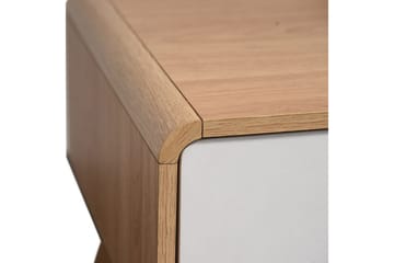 Lavbord Cassie 100x51x40 cm, Eik/Hvit - 100x51x40 cm, Eik/Hvit - Møbler - TV- & Mediamøbler - TV benk & mediabenk