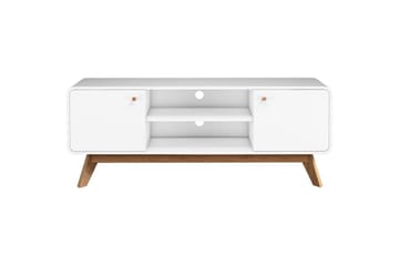 Lavbord Cassie 140x39x53 cm, Hvit/Hvit - 140x39x53 cm, Hvit/Hvit - Møbler - TV- & Mediamøbler - TV benk & mediabenk