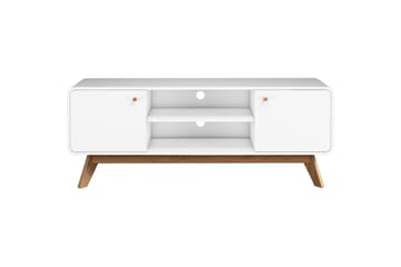 Lavbord Cassie 140x39x53 cm, Hvit/Hvit - 140x39x53 cm, Hvit/Hvit - Møbler - TV- & Mediamøbler - TV benk & mediabenk