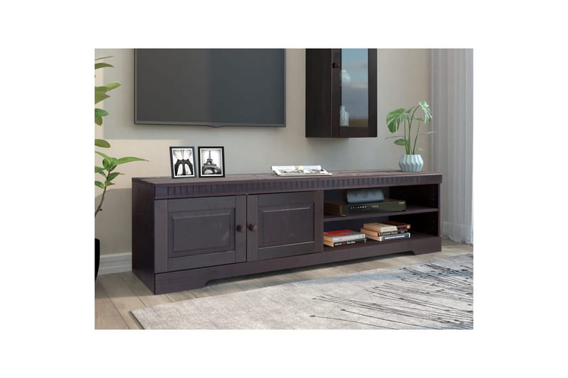 Lavbord Cubrix Havana/Lakk - Havana/Lakk - Møbler - TV- & Mediamøbler - TV benk & mediabenk