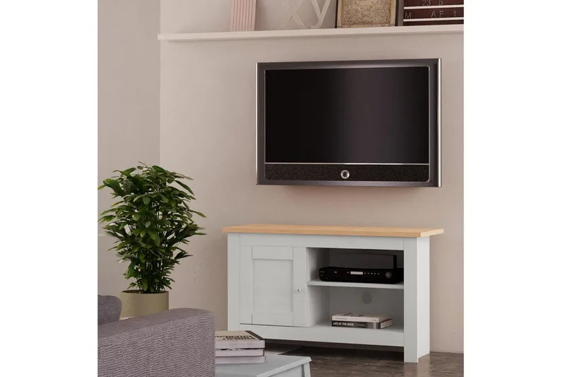 Lavbord Emerald 95x39x58 cm, Natur/Grå - 95x39x58 cm, Natur/Grå - Møbler - TV- & Mediamøbler - TV benk & mediabenk