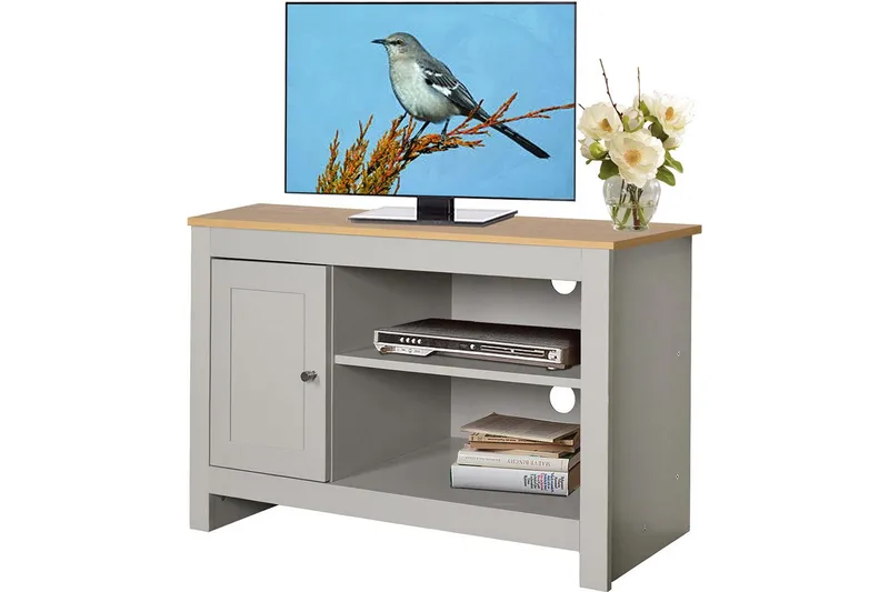 Lavbord Emerald 95x39x58 cm, Natur/Grå - 95x39x58 cm, Natur/Grå - Møbler - TV- & Mediamøbler - TV benk & mediabenk