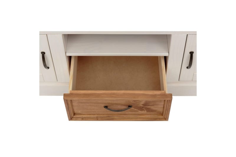 Lavbord Selma Hvit/Beis/Voks - Hvit/Beis/Voks - Møbler - TV- & Mediamøbler - TV benk & mediabenk