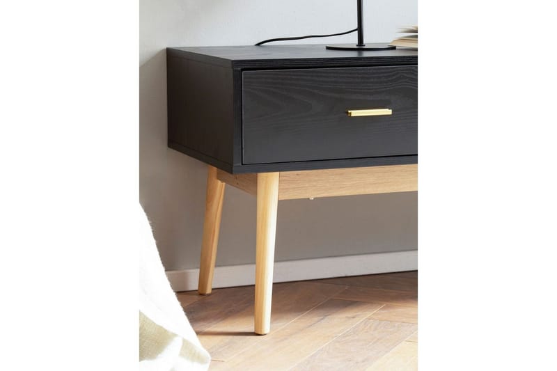 Lavbord Wohnling Eik Foliert 2 Skuffer Moderne med Oppbevaring Moderne - Møbler - TV- & Mediamøbler - TV-skap