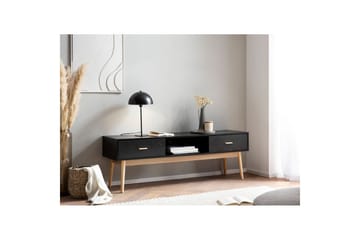 Lavbord Wohnling Eik Foliert 2 Skuffer Moderne med Oppbevaring Moderne - Møbler - TV- & Mediamøbler - TV-skap