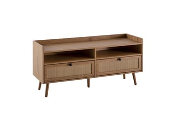 Lavbord Wohnling Eikfolie 2 skuffer moderne med oppbevaring Viennes flette moderne - Møbler - TV- & Mediamøbler - TV-skap
