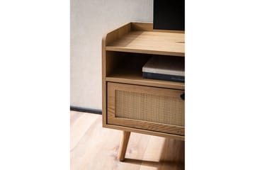 Lavbord Wohnling Eikfolie 2 skuffer moderne med oppbevaring Viennes flette moderne - Møbler - TV- & Mediamøbler - TV-skap