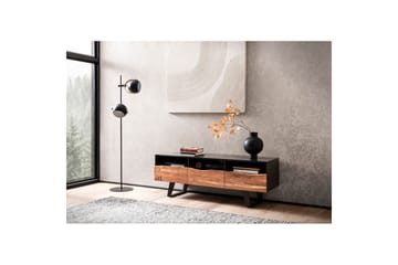 Lavbord Wohnling Heltre med 2 dører 1 skuff trekanter landlig stil - Møbler - TV- & Mediamøbler - TV-skap