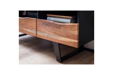 Lavbord Wohnling Heltre med 2 dører 1 skuff trekanter landlig stil - Møbler - TV- & Mediamøbler - TV-skap