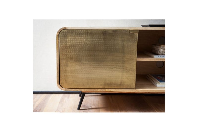 Lavbord Wohnling Heltre med 2 metall dører lagringsbrett industriell - Møbler - TV- & Mediamøbler - TV-skap