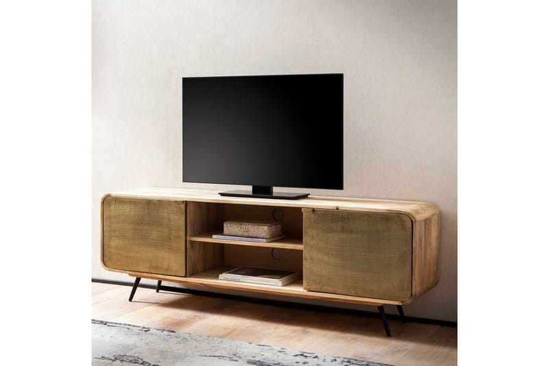Lavbord Wohnling Heltre med 2 metall dører lagringsbrett industriell - Møbler - TV- & Mediamøbler - TV-skap