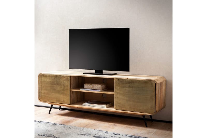 Lavbord Wohnling Heltre med 2 metall dører lagringsbrett industriell - Møbler - TV- & Mediamøbler - TV-skap