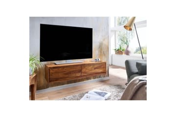 Lavbord Wohnling Massivt treverk hengende med 2 skuffer landlig hus - Møbler - TV- & Mediamøbler - TV-skap