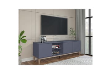 Lavbord Pelle Grå/Wotan Eik - Grå/Wotan Eik - Møbler - TV- & Mediamøbler - TV benk & mediabenk