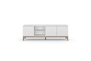 Lavbord Pelle Hvit/Wotan Eik - Hvit/Wotan Eik - Møbler - TV- & Mediamøbler - TV benk & mediabenk