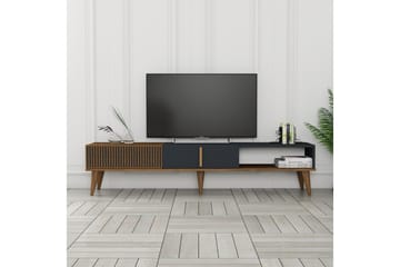 Lissione Tv-benk 180 cm - Valnøtt/Antrasitt - Møbler - TV- & Mediamøbler - TV benk & mediabenk