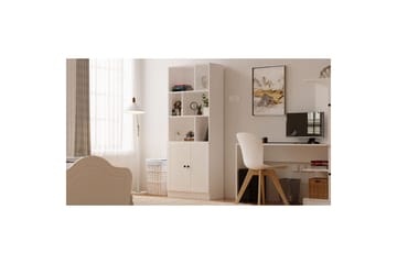Lorven Bokhylle 70 cm - Matt Hvit - Oppbevaring - Hylle - Bokhylle