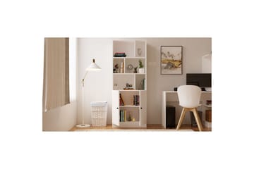 Lorven Bokhylle 70 cm - Matt Hvit - Oppbevaring - Hylle - Bokhylle