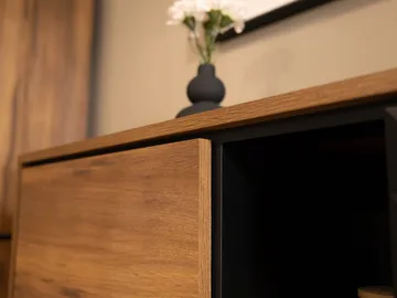 Lorvenn TV-benk 190 cm - Brun/Svart - Møbler - TV- & Mediam øbler - TV benk & mediabenk