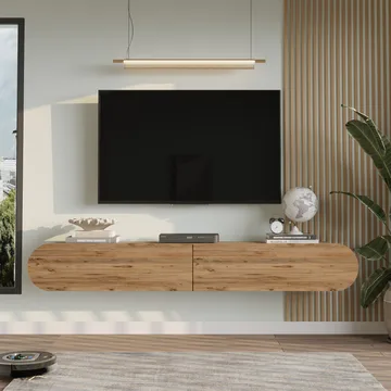 Lumina TV-benk 180x29,5x31,6 cm - Atlantic-furu - Møbler - TV- & Mediamøbler - TV benk & mediabenk