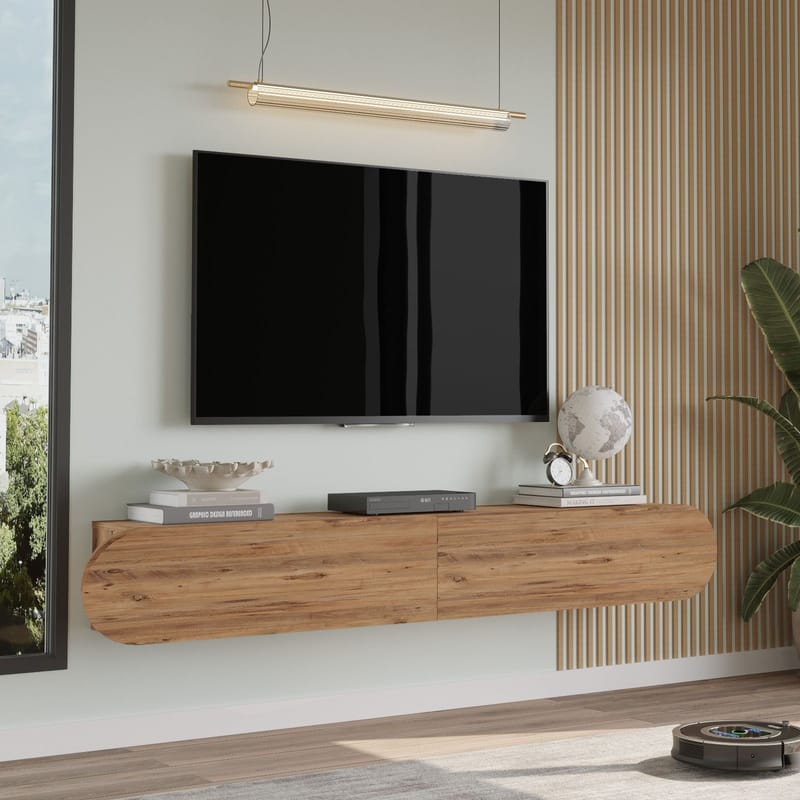 Lumina TV-benk 180x29,5x31,6 cm - Atlantic-furu - Møbler - TV- & Mediamøbler - TV benk & mediabenk