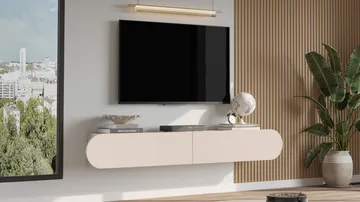 Lumina TV-benk 180x29,5x31,6 cm - Sand - Møbler - TV- & Mediamøbler - TV benk & mediabenk