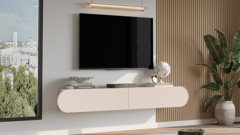 Lumina TV-benk 180x29,5x31,6 cm - Sand - Møbler - TV- & Mediamøbler - TV benk & mediabenk