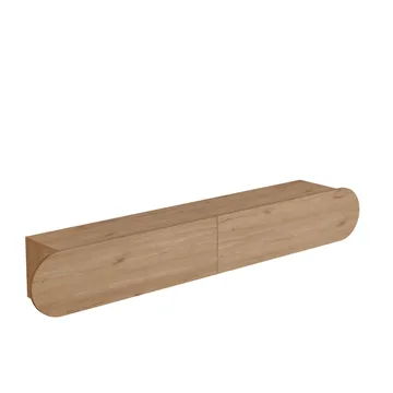 Lumina Veggmontert TV-benk 180 cm med Oppbevaring i Eik - Beige - Møbler - TV- & Mediamøbler - TV benk & mediabenk