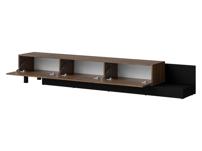 Lungö TV-benk 320 cm - brun og svart - Møbler - TV- & Mediamøbler - TV benk & mediabenk