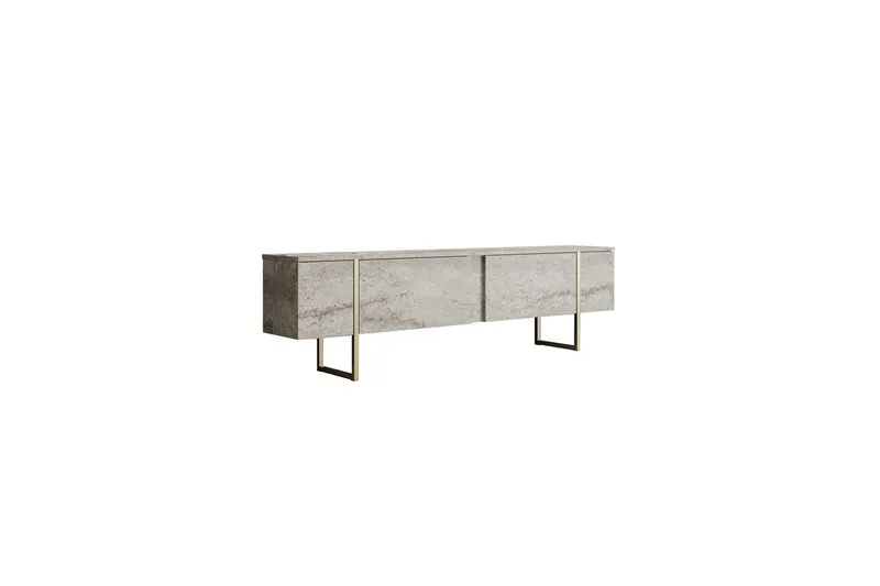Luxe TV-benk 180 cm, Beige/Gull