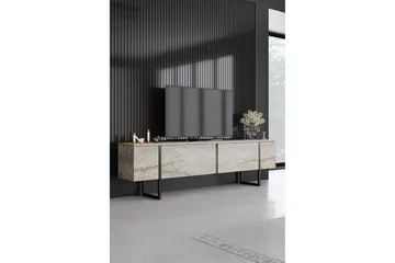 Luxe TV-benk 180 cm - Beige/Svart - Møbler - TV- & Mediamøbler - TV benk & mediabenk