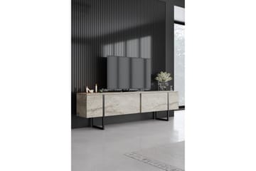 Luxe TV-benk 180 cm - Beige/Svart - Møbler - TV- & Mediamøbler - TV benk & mediabenk
