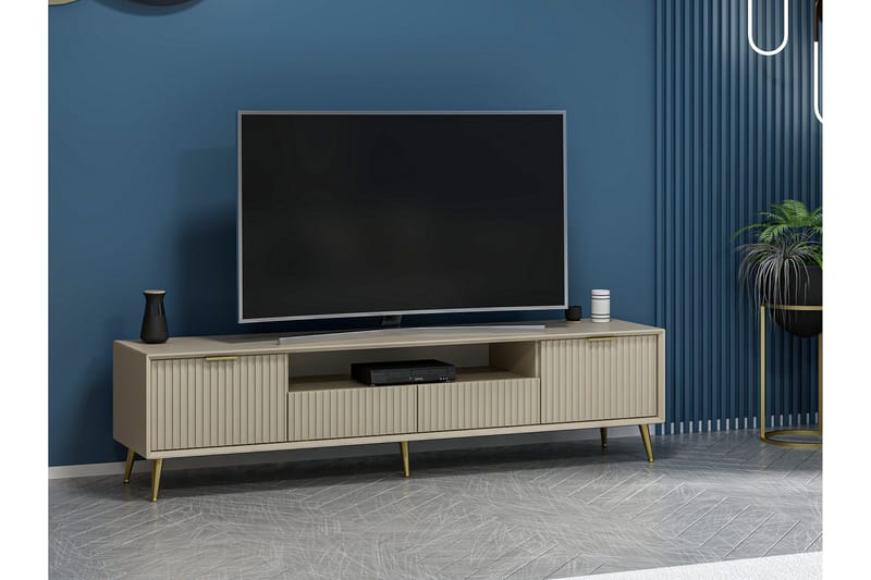 Luxe TV-benk 180 cm - Sandstein - Møbler - TV- & Mediamøbler - TV benk & mediabenk