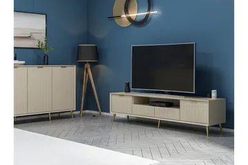 Luxe TV-benk 180 cm - Sandstein - Møbler - TV- & Mediamøbler - TV benk & mediabenk