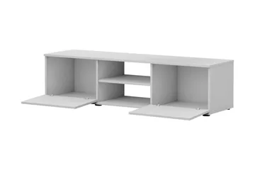 Lyrosen Gulvstående TV-benk 140 cm med Oppbevaring i Malt Tre - Beige - Møbler - TV- & Mediamøbler - TV benk & mediabenk